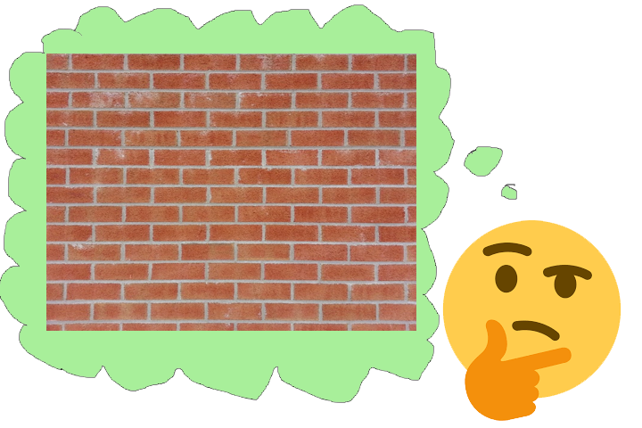 Imagine a brick wall